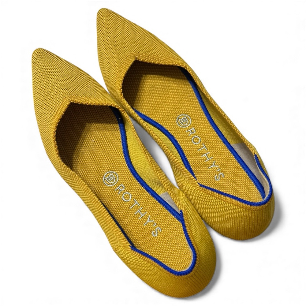 Rothy’s The Point Marigold Pointed Toe Ballet Flats Size 10.5